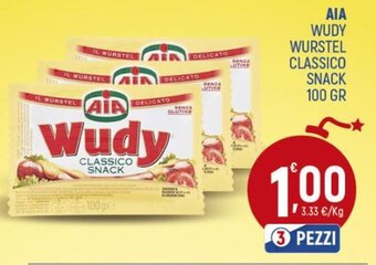 Ottimo Market Aia Wudy Wurstel Classico Snack 100 gr offerta
