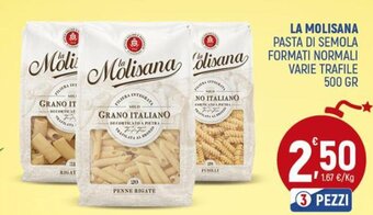 Ottimo Market La Molisana Pasta di Semola Formati Normali varie trafile 500 gr offerta
