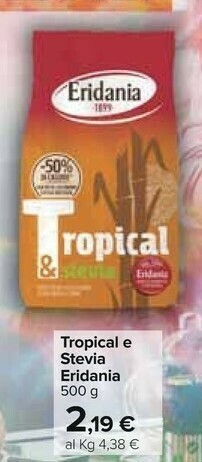 Carrefour Eridania Zucchero di canna offerta