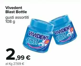 Carrefour Vivident Blast Bottle Fresh 108 G offerta