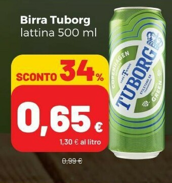 Coop Tuborg Birra offerta