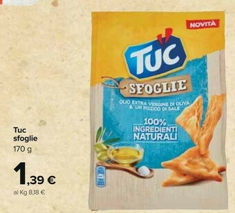 Carrefour Saiwa Tuc Sfoglie 170 G offerta