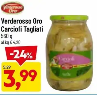 DPiù Verderosso Oro Carciofi Tagliati 560 g offerta
