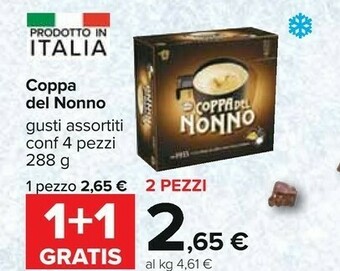 Carrefour Motta Coppa Del Nonno Classica 288 G(ml) offerta