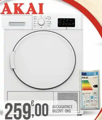 Akai Asciugatrice 8023VT -8KG