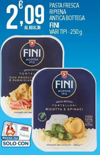 Fini Pasta Fresca Ripiena Antica Bottega Vari Tipi - 250 g