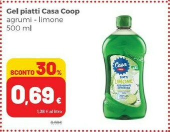 Coop Detersivo piatti offerta