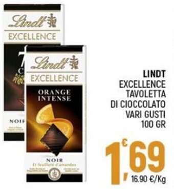 Ottimo Market Lindt Excellence Tavoletta di Cioccolato vari gusti 100 gr offerta