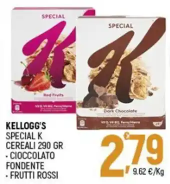 Ottimo Market Kellogg's Special K Cereali 290 gr Cioccolato Fondente/Frutti Rossi offerta
