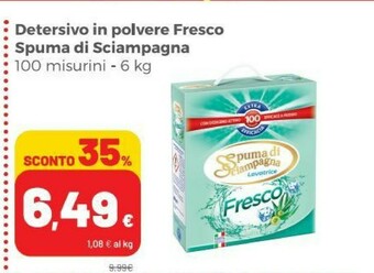 Coop Spuma di Sciampagna Detersivo lavatrice offerta
