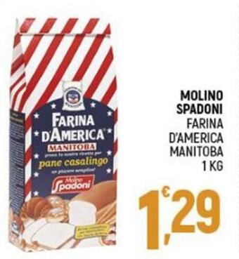 Ottimo Market Molino Spadoni Farina D'America Manitoba 1 kg offerta