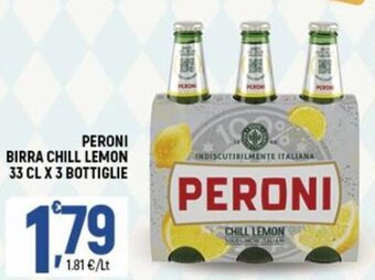 Ottimo Market Peroni Birra Chill Lemon 33 cl x 3 Bottiglie offerta
