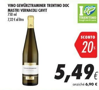 Coop Cavit Trentino DOC 750 G(ml) offerta