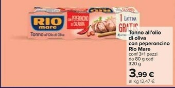 Carrefour Rio Mare Tonno Rio mare offerta