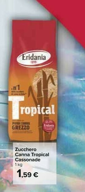 Carrefour Eridania Zucchero di canna offerta