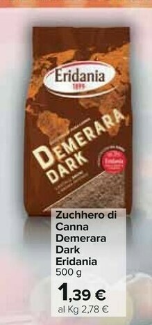 Carrefour Eridania Zucchero di canna offerta
