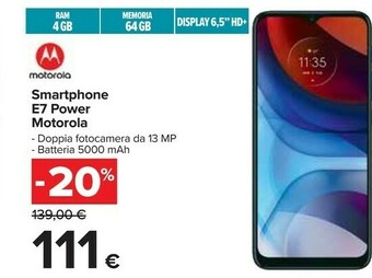 Carrefour Motorola Smartphone android offerta