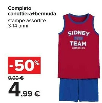 Completo Canottiera+bermuda