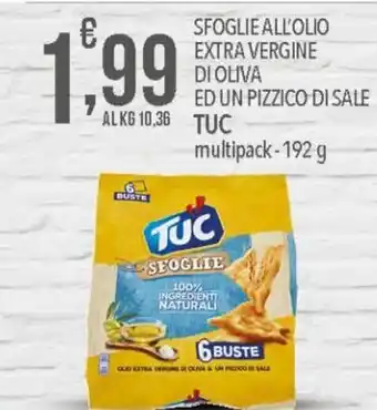 Iper Nonna Isa Tuc Sfoglie All'Olio Extra Vergine Di Oliva Ed Un Pizzico Di Sale Multipack - 192 g offerta