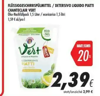 Coop Chanteclair Detersivo piatti offerta