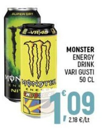 Ottimo Market Monster Energy Drink vari gusti 50 cl offerta