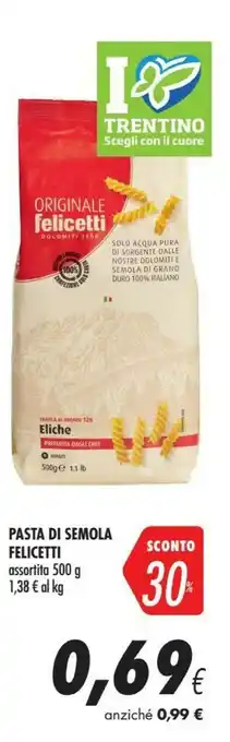 Coop Cuore Pasta di semola offerta