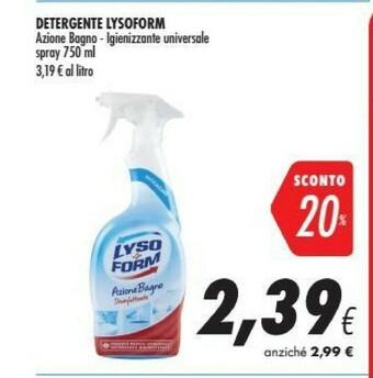 Coop Lysoform Pulizia bagno offerta