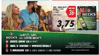 Coop Becks Birra offerta