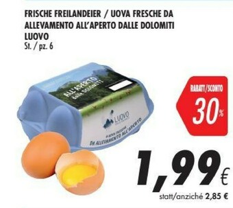 Coop Luovo 6 Uova Fresche Biologiche offerta