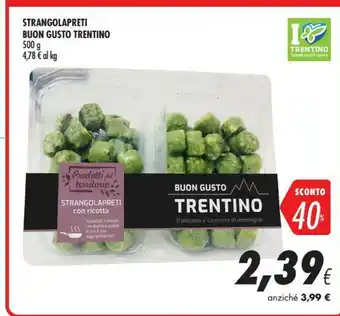 Coop Buon gusto trentino Strangolapreti offerta