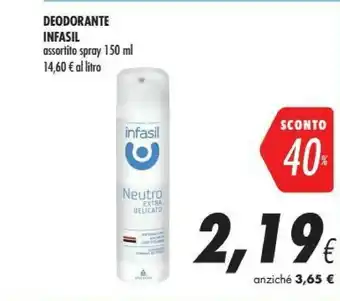 Coop Infasil Infasil Deodorante offerta