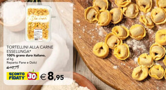 Esselunga Tortellini Alla Carne Esselunga 100% grano duro italiano offerta