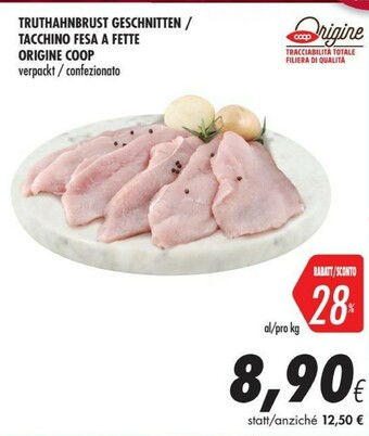 Coop Tacchino Fesa A Fette offerta