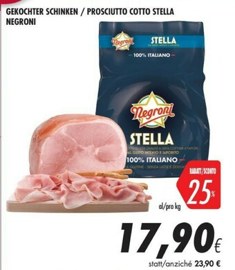 Coop Negroni Prosciutto cotto offerta