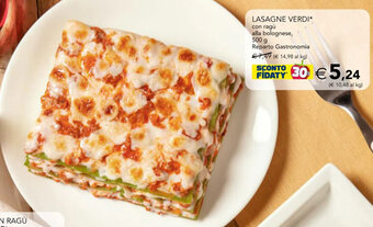 Esselunga Lasagne Verdi con ragù alla bolognese, 500 g offerta