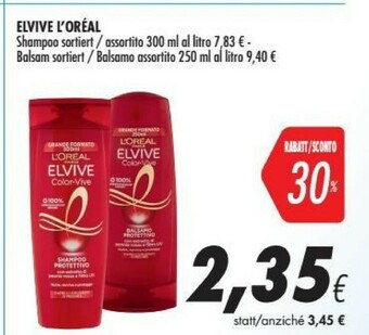 Coop L'Oreal Shampoo offerta