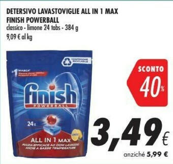 Coop Finish Detersivo lavastoviglie offerta