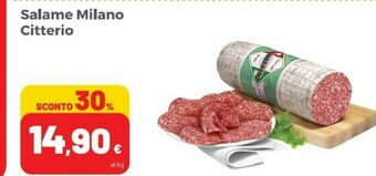 Coop Citterio Salame milano offerta