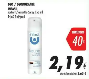 Coop Infasil Infasil Deodorante Sortiert offerta