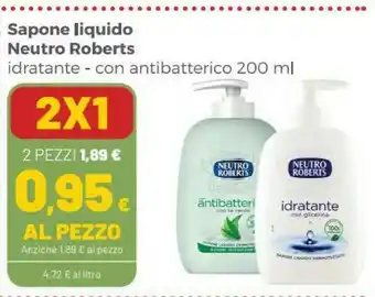 Coop Neutro Roberts Sapone liquido offerta