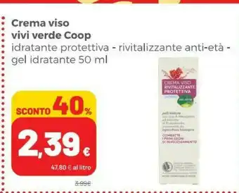 Coop Vivi verde coop Crema viso offerta