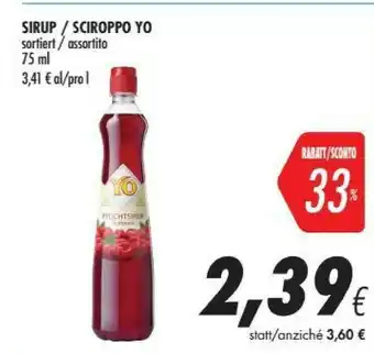 Coop Yo - Sciroppo di Lampone e Limone offerta