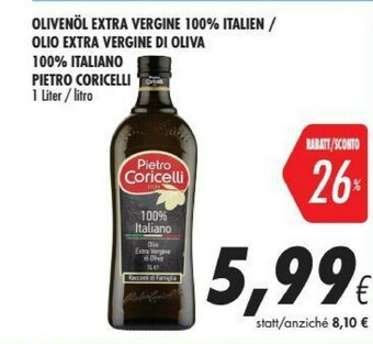 Coop Pietro coricelli Olio Extra Vergine Di Oliva 1000 G(ml) offerta