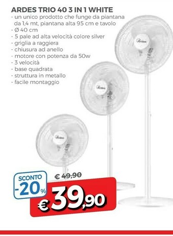 Famila Ardes Ventilatore offerta