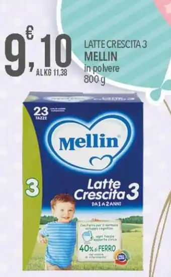 Iper Nonna Isa Mellin Latte Crescita 3 in polvere 800 g offerta