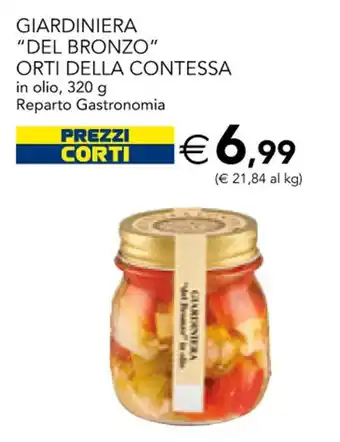 Esselunga Giardiniera ''Del Bronzo' Orti Della Contessa in olio 320 g offerta