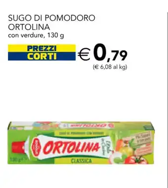 Esselunga Ortolina Sugo di Pomodoro con verdure 130 g offerta