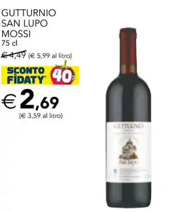 Esselunga Gutturnio San Lupo Mossi 75 cl offerta