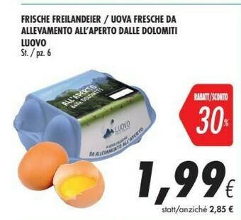 Coop Luovo 6 Uova Fresche Biologiche offerta