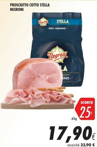 Coop Negroni Cotto Stella Prosciutto Cotto Alta Qualità offerta
